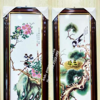 Bộ Tranh Sứ Tứ Quý Mã TL015